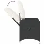 Garten-Liegesessel mit schwarzen Kissen aus synthetischem Rattan von , Gartenstühle - Ref: Foro24-365680, Preis: 136,29 €, Ra...
