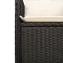 Garten-Liegesessel mit schwarzen Kissen aus synthetischem Rattan von , Gartenstühle - Ref: Foro24-365680, Preis: 136,29 €, Ra...