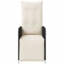 Sillas de jardín reclinables con mesa 2 uds ratán PE negro by , Garden chairs - Ref: Foro24-365705, Price: 279,49 €, Discount: %