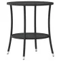 Sillas de jardín reclinables con mesa 2 uds ratán PE negro de , Sillas de jardín - Ref: Foro24-365705, Precio: 273,25 €, Desc...