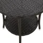Sillas de jardín reclinables con mesa 2 uds ratán PE negro de , Sillas de jardín - Ref: Foro24-365705, Precio: 273,25 €, Desc...