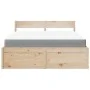 Bett mit Schubladen und Massivholz-Pinienmatratze 140x200 cm. von , Betten und Lattenroste - Ref: Foro24-3281898, Preis: 464,...