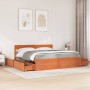 Bett mit Schubladen und Massivholz-Pinienbraunmatratze 180x200 cm. von , Betten und Lattenroste - Ref: Foro24-3281891, Preis:...