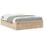 Bed with mattress solid pine wood 160x200 cm by , Beds and slatted bases - Ref: Foro24-3281928, Price: 417,89 €, Discount: %