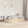 Bed with mattress solid pine wood 160x200 cm by , Beds and slatted bases - Ref: Foro24-3281928, Price: 417,89 €, Discount: %