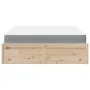 Bed with mattress solid pine wood 160x200 cm by , Beds and slatted bases - Ref: Foro24-3281928, Price: 417,89 €, Discount: %