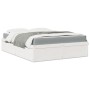Bed with mattress solid pine wood white140x200 cm by , Beds and slatted bases - Ref: Foro24-3281935, Price: 406,39 €, Discoun...