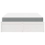 Bed with mattress solid pine wood white140x200 cm by , Beds and slatted bases - Ref: Foro24-3281935, Price: 406,39 €, Discoun...