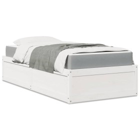 Bett mit massiver Kieferholzmatratze 90x190 cm von , Betten und Lattenroste - Ref: Foro24-3281956, Preis: 267,77 €, Rabatt: %