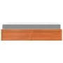 Bed with mattress in waxed brown pine solid wood 100x200 cm by , Beds and slatted bases - Ref: Foro24-3281942, Price: 307,64 ...
