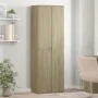 Aparador alto madera de ingeniería roble Sonoma 60x35x180 cm de , Taquillas y armarios de almacenamiento - Ref: Foro24-327666...