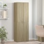Hoher Schrank aus Sonoma-Eiche-Optik Spanplatte 60x35x180 cm von , Schließfächer und Lagerschränke - Ref: Foro24-3276667, Pre...