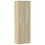 Hoher Schrank aus Sonoma-Eiche-Optik Spanplatte 60x35x180 cm von , Schließfächer und Lagerschränke - Ref: Foro24-3276667, Pre...
