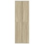 Hoher Schrank aus Sonoma-Eiche-Optik Spanplatte 60x35x180 cm von , Schließfächer und Lagerschränke - Ref: Foro24-3276667, Pre...
