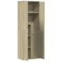Aparador alto madera de ingeniería roble Sonoma 60x35x180 cm de , Taquillas y armarios de almacenamiento - Ref: Foro24-327666...