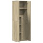 Hoher Schrank aus Sonoma-Eiche-Optik Spanplatte 60x35x180 cm von , Schließfächer und Lagerschränke - Ref: Foro24-3276667, Pre...