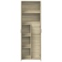 Hoher Schrank aus Sonoma-Eiche-Optik Spanplatte 60x35x180 cm von , Schließfächer und Lagerschränke - Ref: Foro24-3276667, Pre...