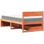 Cama con cajones y colchón madera pino marrón cera 90x190 cm de , Camas y somieres - Ref: Foro24-3281921, Precio: 279,01 €, D...