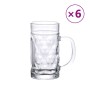 Jarras de cerveza con asa 6 unidades 500 ml by , Cups and bowls - Ref: Foro24-4005746, Price: 37,06 €, Discount: %