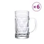 Jarras de cerveza con asa 6 unidades 500 ml by , Cups and bowls - Ref: Foro24-4005746, Price: 38,66 €, Discount: %