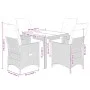 Set de muebles jardín 5 pzas con cojines ratán sintético negro by , Garden sets - Ref: Foro24-3276864, Price: 519,51 €, Disco...