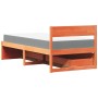 Bett mit Schubladen und Massivholz-Pinienbraunmatratze 90x200 cm von , Betten und Lattenroste - Ref: Foro24-3281909, Preis: 3...