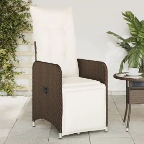 Garten-Liegesessel mit braunen Kunststoff-Rattan-Kissen. von , Gartenstühle - Ref: Foro24-365696, Preis: 152,19 €, Rabatt: %