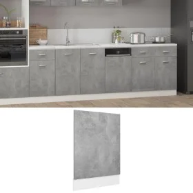 Graue Betonsperrholz-Spülmaschinenverkleidung 45x3x67 cm. von , Küchenschränke - Ref: Foro24-802558, Preis: 21,66 €, Rabatt: %