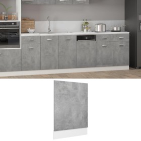 Graue Betonsperrholz-Spülmaschinenverkleidung 45x3x67 cm. von , Küchenschränke - Ref: Foro24-802558, Preis: 21,95 €, Rabatt: %