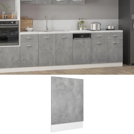Graue Betonsperrholz-Spülmaschinenverkleidung 45x3x67 cm. von , Küchenschränke - Ref: Foro24-802558, Preis: 21,66 €, Rabatt: %
