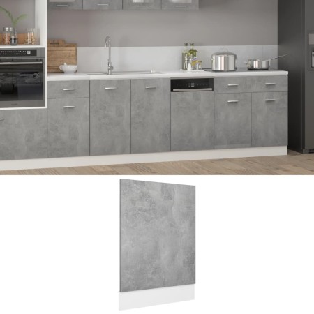 Graue Betonsperrholz-Spülmaschinenverkleidung 45x3x67 cm. von , Küchenschränke - Ref: Foro24-802558, Preis: 21,95 €, Rabatt: %