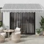 Toldo retráctil manual con LED antracita y blanco 350x250 cm by , Awnings - Ref: Foro24-3215782, Price: 267,65 €, Discount: %