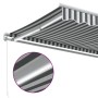 Toldo retráctil manual con LED antracita y blanco 350x250 cm by , Awnings - Ref: Foro24-3215782, Price: 272,60 €, Discount: %