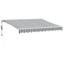 Automatische ausfahrbare Markise in Anthrazitgrau und Weiß, 300x250 cm. von , Markisen - Ref: Foro24-3215780, Preis: 278,15 €...