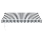 Automatische ausfahrbare Markise in Anthrazitgrau und Weiß, 300x250 cm. von , Markisen - Ref: Foro24-3215780, Preis: 278,15 €...