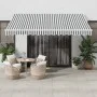 Toldo retráctil automático gris antracita y blanco 400x350 cm de , Toldos - Ref: Foro24-3215794, Precio: 439,47 €, Descuento: %