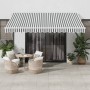 Toldo retráctil automático gris antracita y blanco 400x350 cm von , Markisen - Ref: Foro24-3215794, Preis: 420,83 €, Rabatt: %