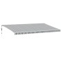 Toldo retráctil automático gris antracita y blanco 600x350 cm by , Awnings - Ref: Foro24-3215806, Price: 744,72 €, Discount: %