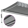 Toldo retráctil automático gris antracita y blanco 600x350 cm by , Awnings - Ref: Foro24-3215806, Price: 744,72 €, Discount: %