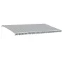 Toldo retráctil manual gris antracita y blanco 600x350 cm by , Awnings - Ref: Foro24-3215804, Price: 551,17 €, Discount: %
