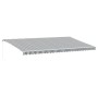 Toldo retráctil manual gris antracita y blanco 600x350 cm by , Awnings - Ref: Foro24-3215804, Price: 575,84 €, Discount: %