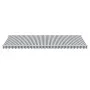Toldo retráctil manual gris antracita y blanco 600x350 cm by , Awnings - Ref: Foro24-3215804, Price: 551,17 €, Discount: %