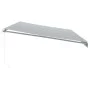 Toldo retráctil manual gris antracita y blanco 600x350 cm by , Awnings - Ref: Foro24-3215804, Price: 551,17 €, Discount: %
