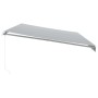 Toldo retráctil manual gris antracita y blanco 600x350 cm by , Awnings - Ref: Foro24-3215804, Price: 575,84 €, Discount: %