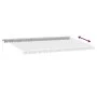 Toldo retráctil manual gris antracita y blanco 600x350 cm by , Awnings - Ref: Foro24-3215804, Price: 551,17 €, Discount: %