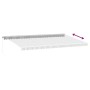 Toldo retráctil manual gris antracita y blanco 600x350 cm by , Awnings - Ref: Foro24-3215804, Price: 575,84 €, Discount: %
