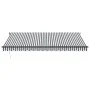 Toldo retráctil manual gris antracita y blanco 450x350 cm de , Toldos - Ref: Foro24-3215812, Precio: 406,95 €, Descuento: %
