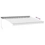 Toldo retráctil manual gris antracita y blanco 450x350 cm de , Toldos - Ref: Foro24-3215812, Precio: 406,95 €, Descuento: %