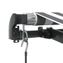 Toldo retráctil manual gris antracita y blanco 450x350 cm by , Awnings - Ref: Foro24-3215812, Price: 434,32 €, Discount: %
