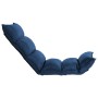 Folding blue fabric floor lounger by , Floor chairs - Ref: Foro24-325239, Price: 116,83 €, Discount: %